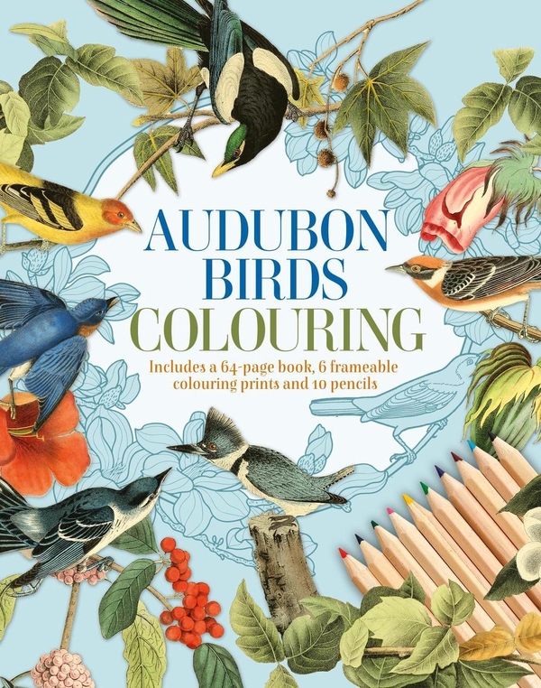 Бумажная книга «Audubon Birds Colouring Kit», автор Питер Грей - фото №1