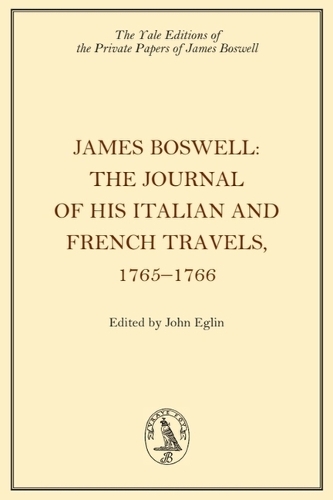 Паперова книга «James Boswell, The Journal of his Italian and French Travels, 1765–1766», автор Джеймс Босвелл - фото №1
