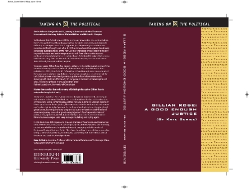 Паперова книга «Gillian Rose: A Good Enough Justice», автор Кейт Шик - фото №1