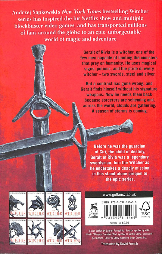 Бумажная книга «Season of Storms», автор Анджей Сапковский - фото №1