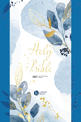 Бумажная книга «NIV Larger Print Blue Soft-tone Bible with Zip», автор New International Version - фото №1