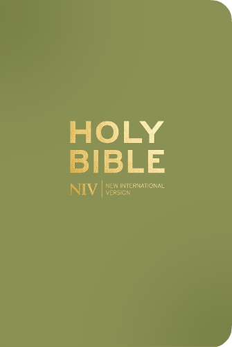 Бумажная книга «NIV Pocket Olive Green Bible with Gold Zip», автор New International Version - фото №1