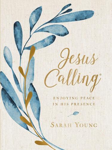 [object Object] «Jesus Calling, Large Text Cloth Botanical, with Full Scriptures: Enjoying Peace in His Presence (a 365-Day Devotional)», автор Сара Янг - фото №1