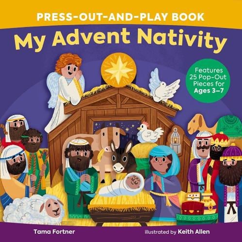 Паперова книга «My Advent Nativity Press-Out-and-Play Book: Features 25 Pop-Out Pieces for Ages 3–7», автор Тама Фортнер - фото №1