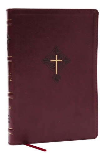 Бумажная книга «RSV2CE, Thinline Large Print Catholic Bible, Crimson Leathersoft, Comfort Print», автор Католическое библейское издательство - фото №1