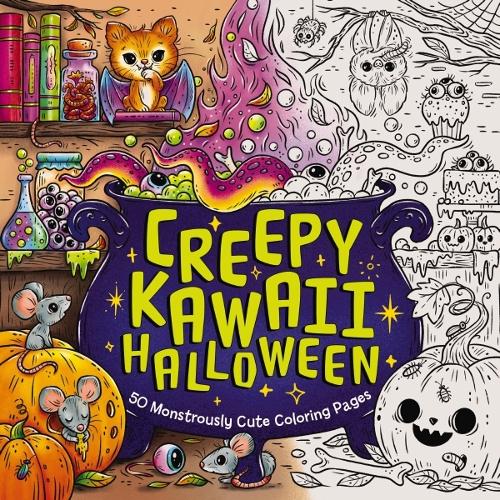 Бумажная книга «Creepy Kawaii Halloween: 50 Monstrously Cute Coloring Pages», автор Редакторы Cider Mill Press - фото №1