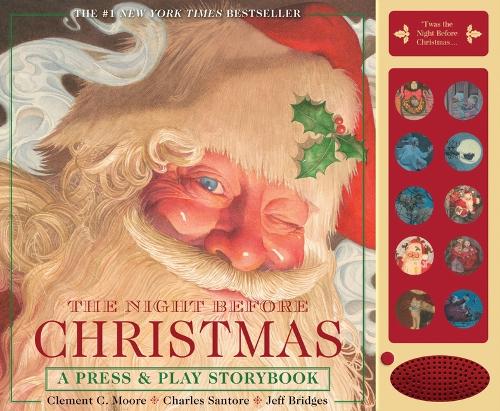 Бумажная книга «The Night Before Christmas Press and   Play Storybook: The Classic Edition Hardcover Book Narrated by Jeff Bridges», автор Клемент Мур - фото №1