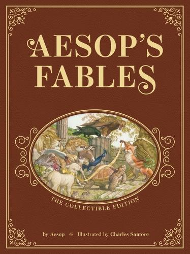 Бумажная книга «Aesop’s Fables: The Collectible Leather Edition: The Classic Edition by acclaimed illustrator, Charles Santore», автор Эзоп - фото №1