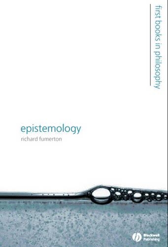 Паперова книга «Epistemology», автор Річард Фумертон - фото №1