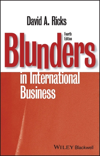 Паперова книга «Blunders in International Business», автор Девід А. Рікс - фото №1