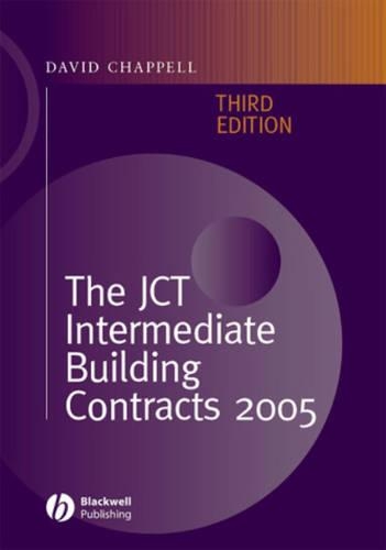 Бумажная книга «The JCT Intermediate Building Contracts 2005», автор Дэвид Чаппелл - фото №1