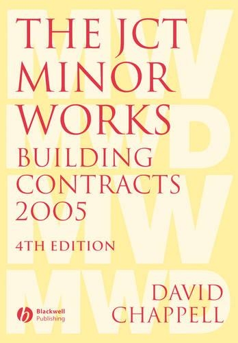 Бумажная книга «The JCT Minor Works Building Contracts 2005», автор Дэвид Чаппелл - фото №1