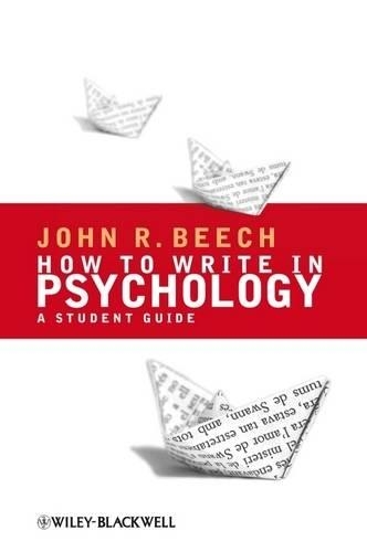 Бумажная книга «How To Write in Psychology: A Student Guide», автор Джон Р. Бич - фото №1