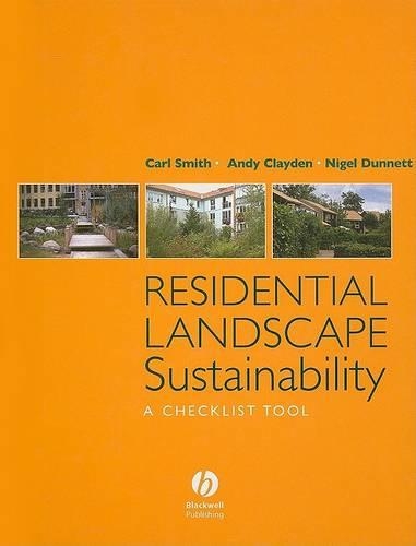 Паперова книга «Residential Landscape Sustainability: A Checklist Tool», авторів Енді Клейден, Найджел Даннетт - фото №1
