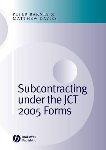 Паперова книга «Subcontracting Under the JCT 2005 Forms», авторів Метью Девіс, Пітер Барнс - фото №1