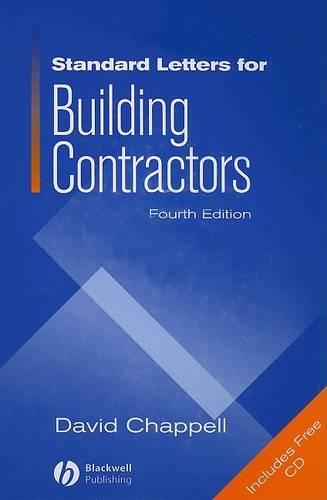 Паперова книга «Standard Letters for Building Contractors», автор Девід Чаппелл - фото №1