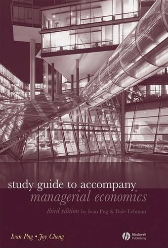 Бумажная книга «Study Guide to Accompany Managerial Economics», авторов Дейл Леман, Иван Пнг, Джой Ченг - фото №1