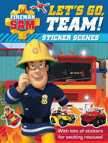 Паперова книга «Fireman Sam: Let's Go, Team! Sticker Scenes», автор Пожежник Сем - фото №1