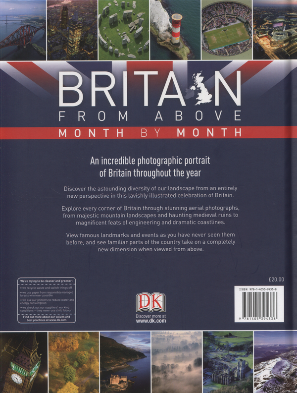 Паперова книга «Britain from Above: Month by Month», автор Джейсон Хокс - фото №1