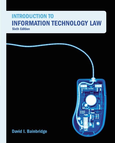 Бумажная книга «Introduction to Information Technology Law», автор Дэвид Бейнбридж - фото №1