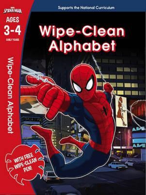 Паперова книга «Spider-Man: Wipe-Clean Alphabet Ages 3-4» - фото №1