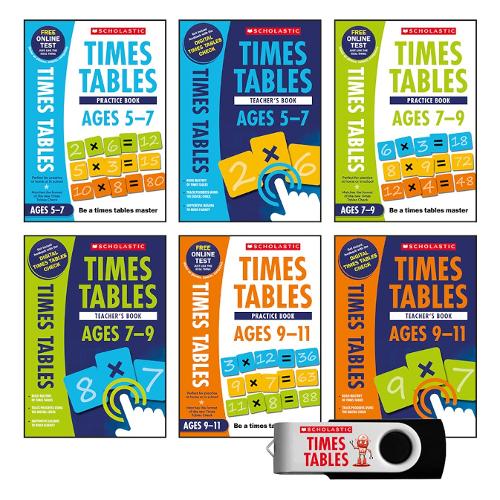 [object Object] «National Curriculum Times Tables Classroom Pack (6 books + USB)», авторов Луиза Каррутерс, Пол Холлин, Тим Хэндли - фото №1