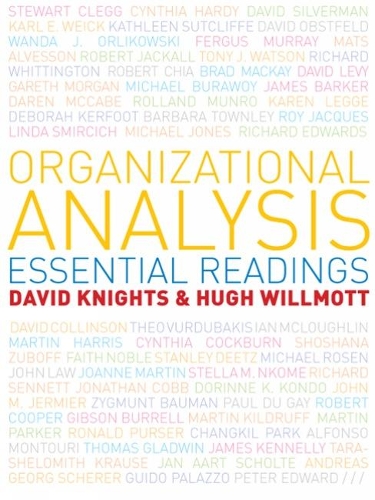 Бумажная книга «Organizational Analysis: Essential Readings», авторов Дэвид Найтс, Хью Уиллмотт - фото №1