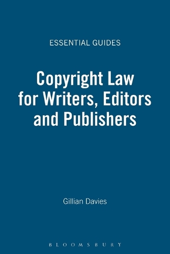 Бумажная книга «Copyright Law for Writers, Editors and Publishers», автор Джиллиан Дэвис - фото №1