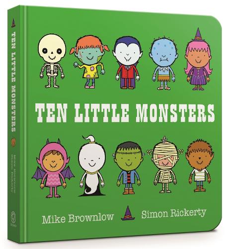 Бумажная книга «Ten Little Monsters Board Book», автор Майк Браунлоу - фото №1