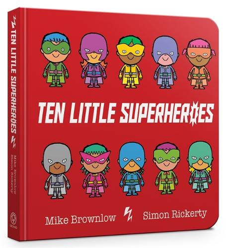 Бумажная книга «Ten Little Superheroes Board Book», автор Майк Браунлоу - фото №1