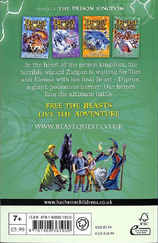 Паперова книга «Beast Quest. Diprox the Buzzing Terror. Series 25. Book 4», автор Адам Блейд - фото №1