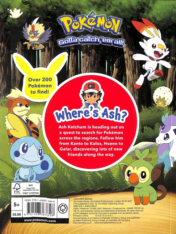 [object Object] «Pokémon. Where's Ash? A Search and Find Adventure» - фото №2 - миниатюра