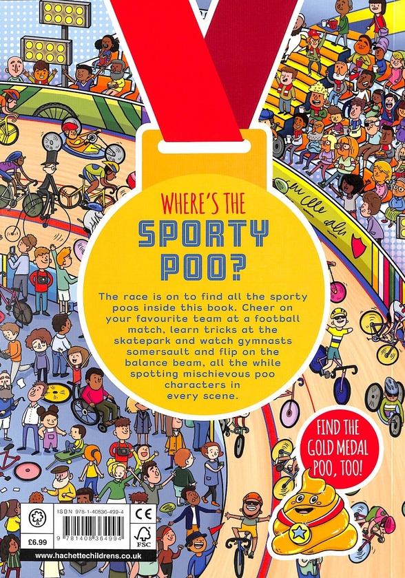 Паперова книга «Where's the Sporty Poo?», автор Алекс Хантер - фото №1