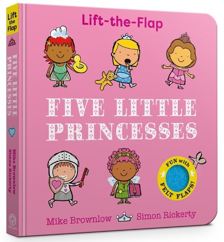 Паперова книга «Five Little Princesses: A Felt Flaps Book», автор Майк Браунлоу - фото №1