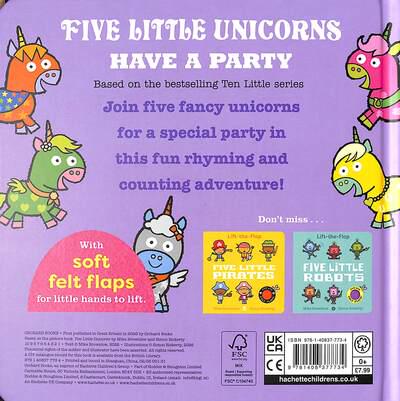 Бумажная книга «Five Little Unicorns: Lift-the-Flap», автор Майк Браунлоу - фото №1