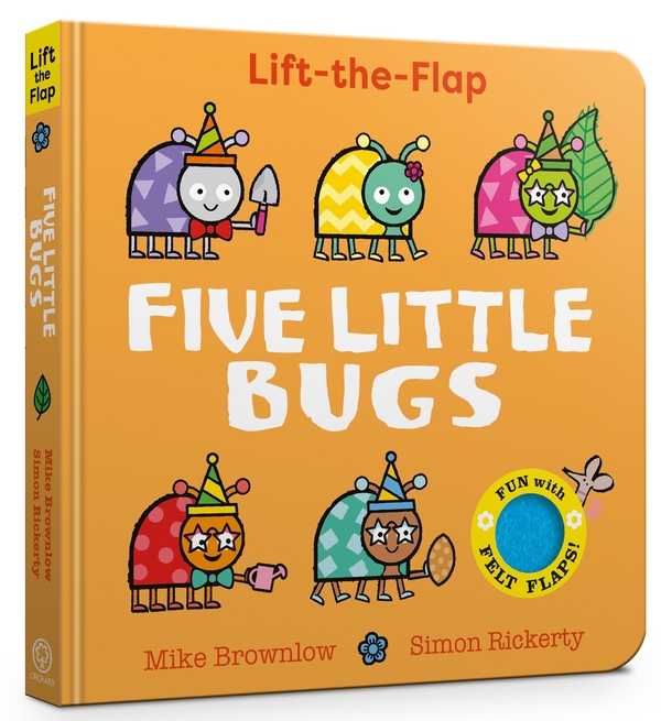 Бумажная книга «Five Little Bugs: Lift-the-Flap», автор Майк Браунлоу - фото №1