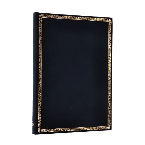 [object Object] «Black Edition Midi Lined Hardcover Journal (Elastic Band Closure)», автор Paperblanks - фото №1