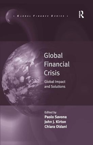 Бумажная книга «Global Financial Crisis: Global Impact and Solutions», авторов Кьяра Олдани, Паоло Савона - фото №1