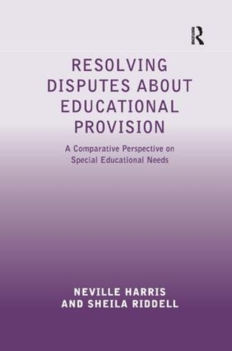 [object Object] «Resolving Disputes about Educational Provision: A Comparative Perspective on Special Educational Needs», автор Шейла Рідделл - фото №1