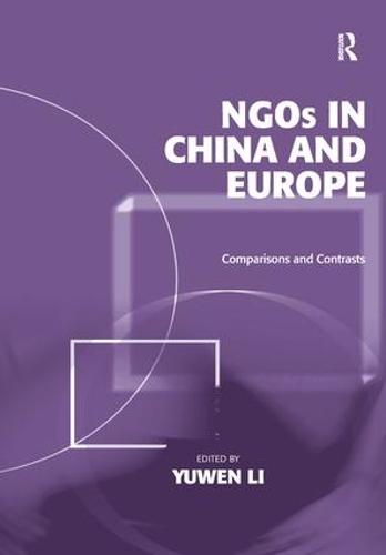 Бумажная книга «NGOs in China and Europe: Comparisons and Contrasts» - фото №1