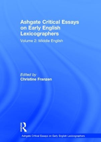 Бумажная книга «Ashgate Critical Essays on Early English Lexicographers: Volume 2: Middle English» - фото №1
