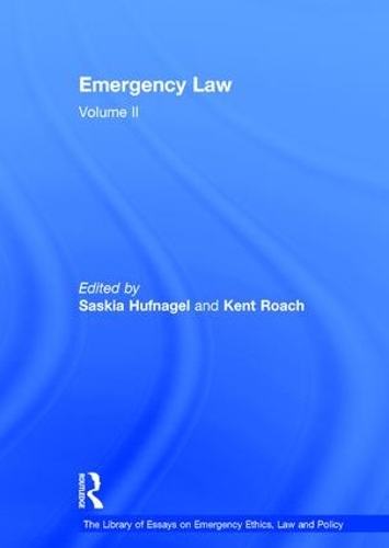 Паперова книга «Emergency Law: Volume II», автор Кент Роуч - фото №1