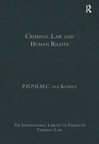 Бумажная книга «Criminal Law and Human Rights», автор P. Х. P. Х. M. К. ван Кемпен - фото №1