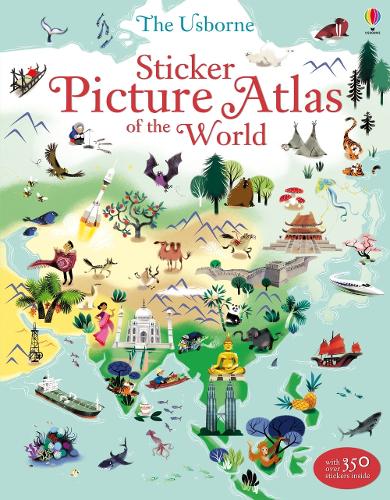 Паперова книга «Sticker Picture Atlas of the World», автор Сем Баер - фото №1