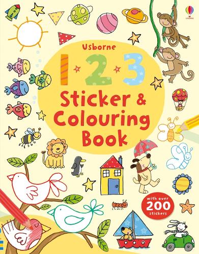 [object Object] «123 Sticker and Colouring book», автор Джессіка Грінвелл - фото №1