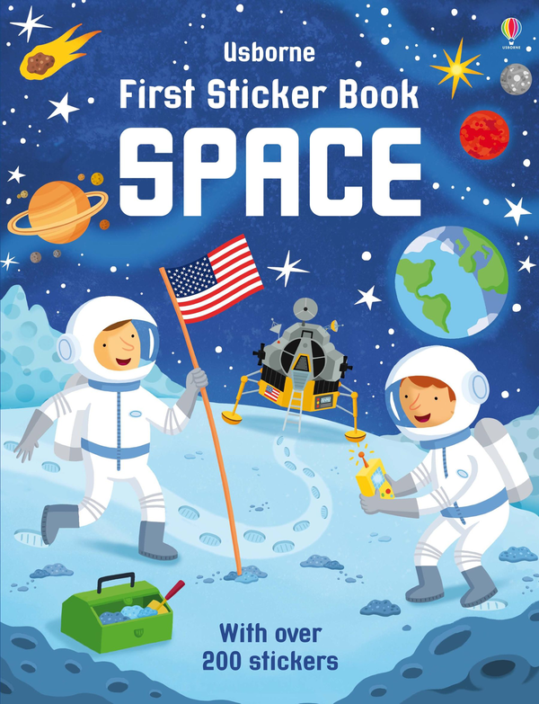 Паперова книга «First Sticker Book Space», автор Сем Сміт - фото №1