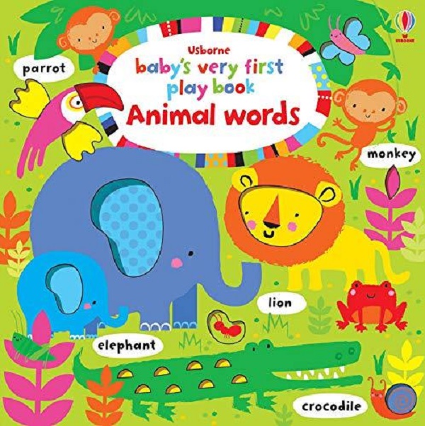 Паперова книга «Baby's Very First Play Book Animal Words», автор Фіона Вотт - фото №1