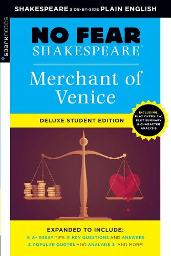 Бумажная книга «Merchant of Venice: No Fear Shakespeare Deluxe Student Edition», автор SparkNotes - фото №1