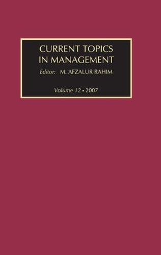 Бумажная книга «Current Topics in Management: Volume 12» - фото №1