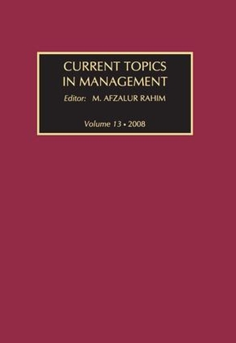 Бумажная книга «Current Topics in Management: Volume 13, Global Perspectives on Strategy, Behavior, and Performance» - фото №1